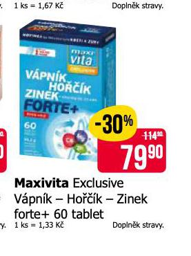 MAXIVITA EXCLUSIVE VPNK - HOK - ZINEK