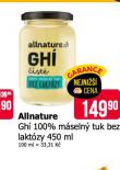 ALLNATURE GHÍ MÁSELNÝ TUK BEZ LAKTÓZY
