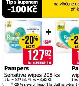 PAMPERS SENSITIVE WIPES