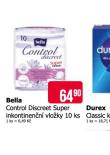 BELLA CONTROL DISCREET SUPER INKONTINENČNÍ VLOŽKY