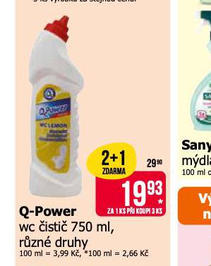 Q POWER WC ČISTIČ