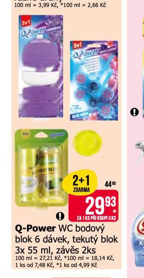 Q POWER WC BODOVÝ BLOK