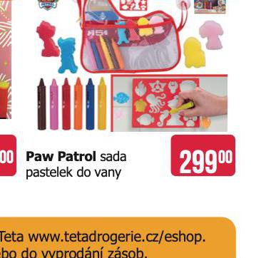 PAW PATROL SADA PASTELEK DO VANY