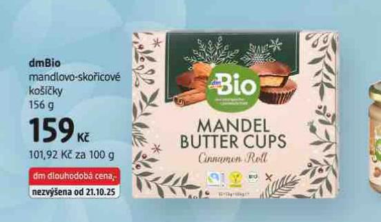 DMBIO MANDLOVO-SKOŘICOVÉ KOŠÍČKY