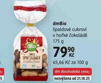 DMBIO ŠPALDOVÉ CUKROVÍ V HOŘKÉ ČOKOLÁDĚ