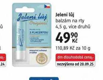 JELENÍ LŮJ BALZÁM NA RTY