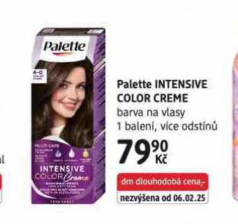 PALETTE INTENSIVE COLOR CREME BARVA NA VKASY