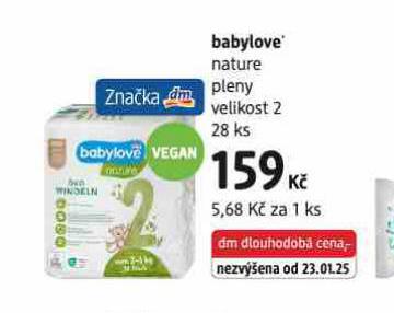 BABYLOVE NATURE PLENY VELIKOST 2
