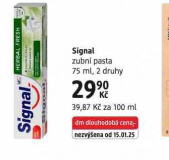 SIGNAL ZUBNÍ PASTA