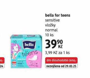 BELLA FOR TEENS SENSITIVE VLOŽKY