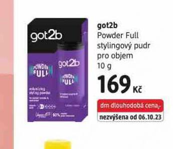 GOT2B POWER FULL STYLINGOVÝ PUDR