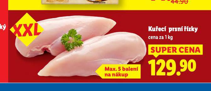 KUŘECÍ PRSNÍ ŘÍZKY