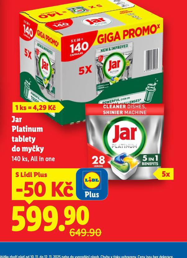 JAR PLATINUM TABLETY DO MYKY