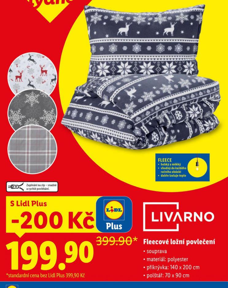 FLEECOVÉ LOŽNÍ POVLEČENÍ