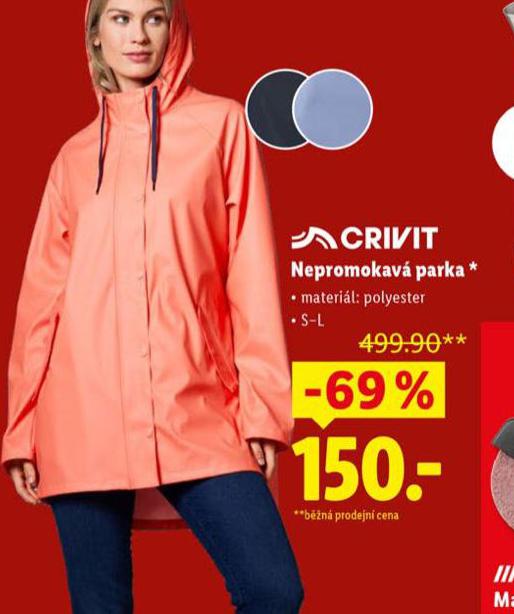 NEPROMOKAVÁ PARKA