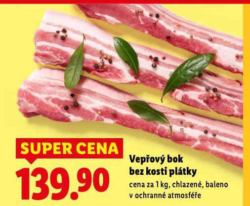VEPŘOVÝ BOK BEZ KOSTI PLÁTKY