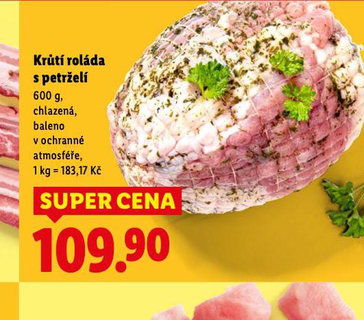 KRŮTÍ ROLÁDA S PETRŽELÍ