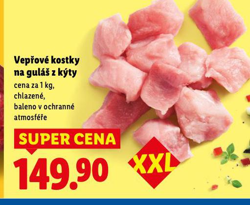 VEPŘOVÉ KOSTKY NA GULÁŠ Z KÝTY