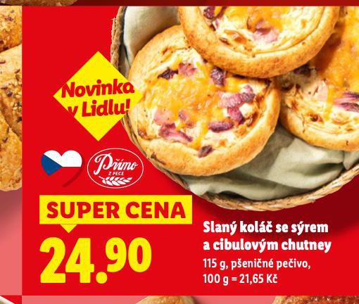 SLANÝ KOLÁČ SE SÝREM A CIBULOVÝM CHUTNEY