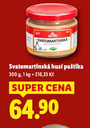 SVATOMARTINSKÁ HUSÍ PAŠTIKA