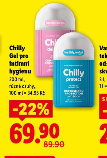 CHILLY MYCÍ GEL PRO INTIMNÍ HYGIENU