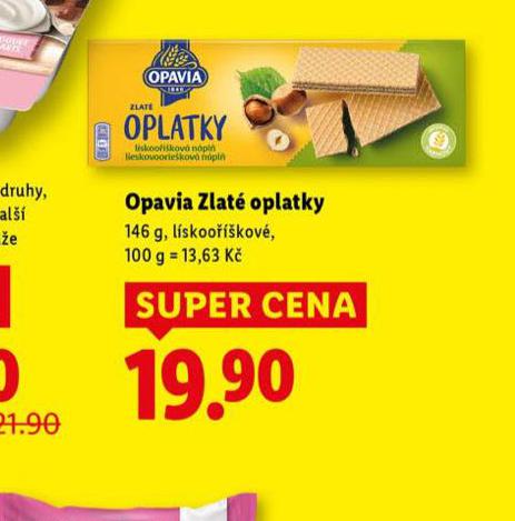 OPAVIA ZLATÉ OPLATKY