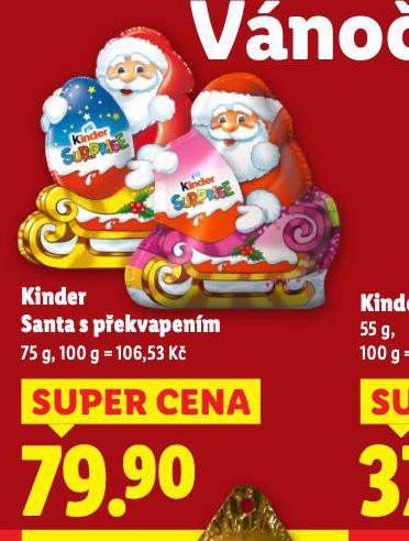 KINDER SANTA S PŘEKVAPENÍM