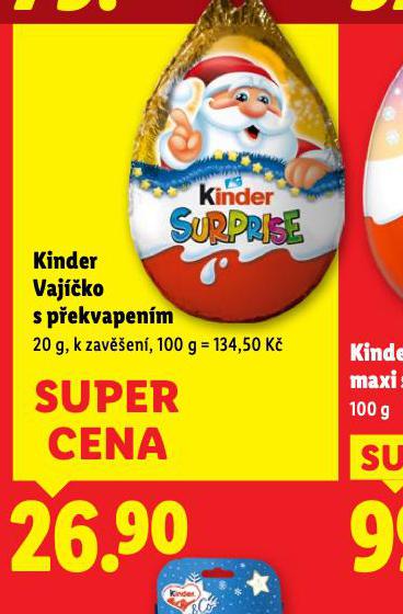 KINDER VAJÍČKO S PŘEKVAPENÍM