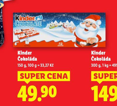 KINDER ČOKOLÁDA