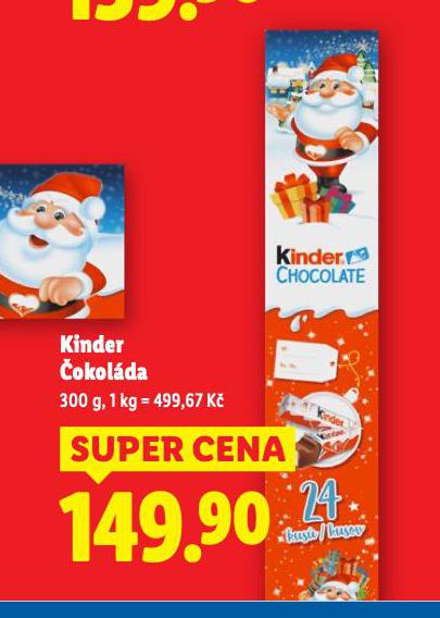 KINDER ČOKOLÁDA