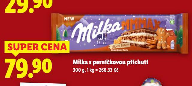 MILKA S PERNÍČKOVOU PŘÍCHUTÍ