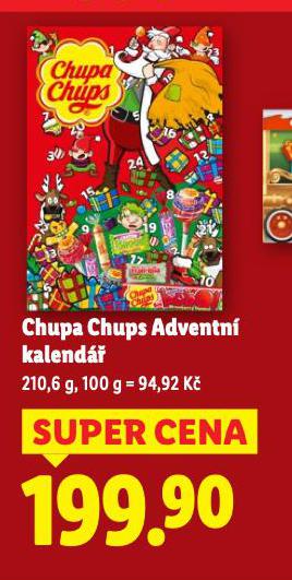 CHUPA CHUPS ADVENTNÍ KALENDÁŘ