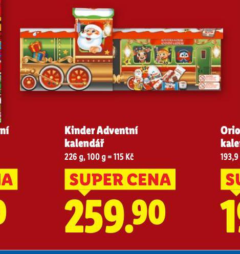 KINDER ADVENTNÍ KALENDÁŘ