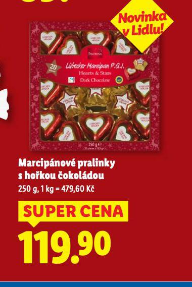 MARCIPÁNOVÉ PRALINKY S HOŘKOU ČOKOLÁDOU