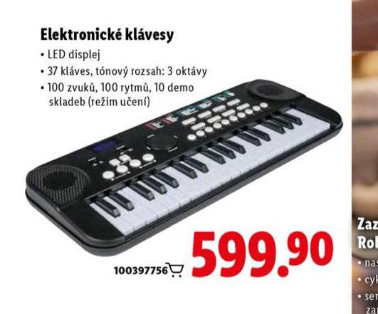 ELEKTRONICKÉ KLÁVESY