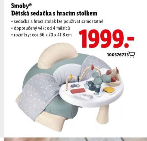 DĚTSKÁ SEDAČKA S HRACÍM STOLKEM