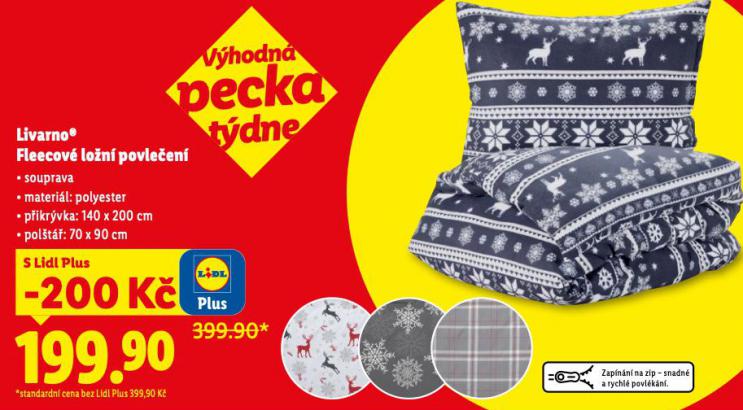 FLEECOVÉ LOŽNÍ POVLEČENÍ