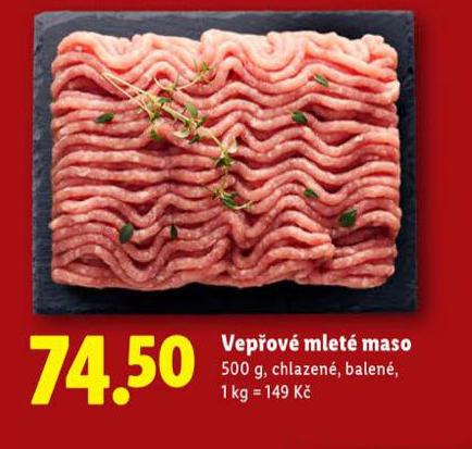 VEPŘOVÉ MLETÉ MASO