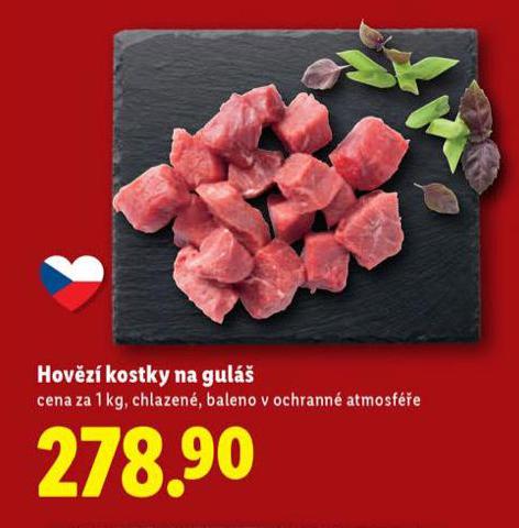 HOVĚZÍ KOSTKY NA GULÁŠ