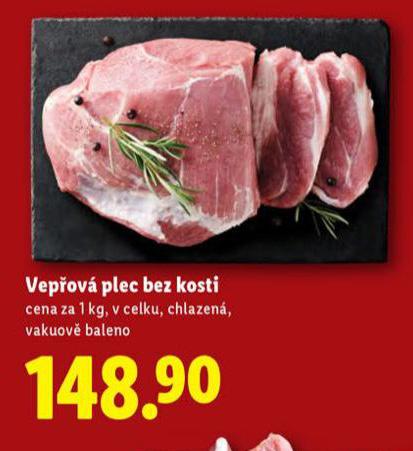 VEPŘOVÁ PLEC BEZ KOSTI
