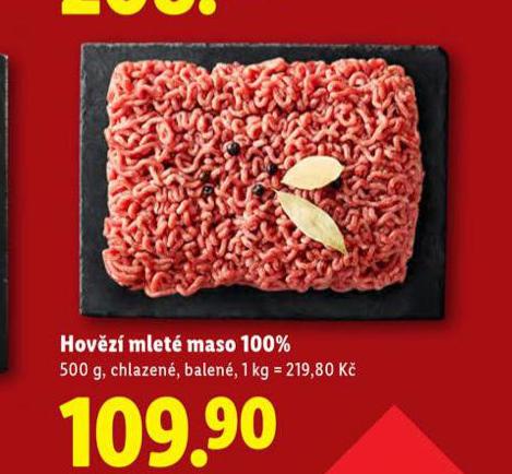 HOVĚZÍ MLETÉ MASO 100%