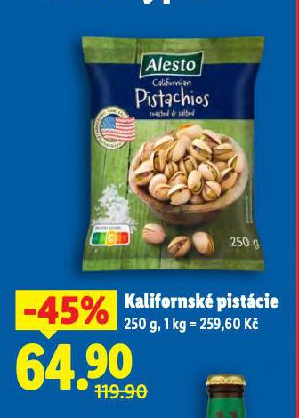 KALIFORNSKÉ PISTÁCIE