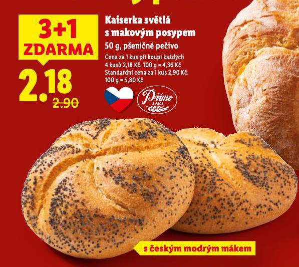 KAISERKA SVĚTLÁ S MAKOVÝM POSYPEM