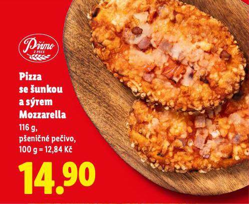 PIZZA SE UNKOU A SREM MOZZARELLA