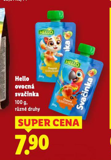 HELLO OVOCNÁ SVAČINKA