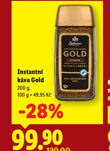 INSTANTNÍ KÁVA GOLD