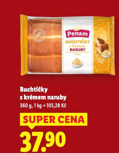 BUCHTIČKY S KRÉMEM NARUBY