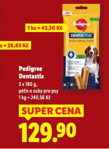 PEDIGREE DENTASTIX POCHOUTKY PRO PSY