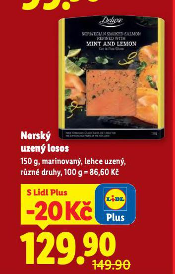 NORSKÝ UZENÝ LOSOS