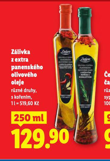 ZÁLIVKA Z EXTRA PANENSKÉHO OLIVOVÉHO OLEJE
